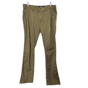 Quiksilver Flat Front Khaki Pants Men's 32X32
